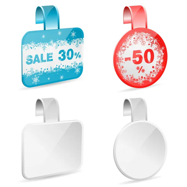 Vánoční prodej štítků — Stockový vektor