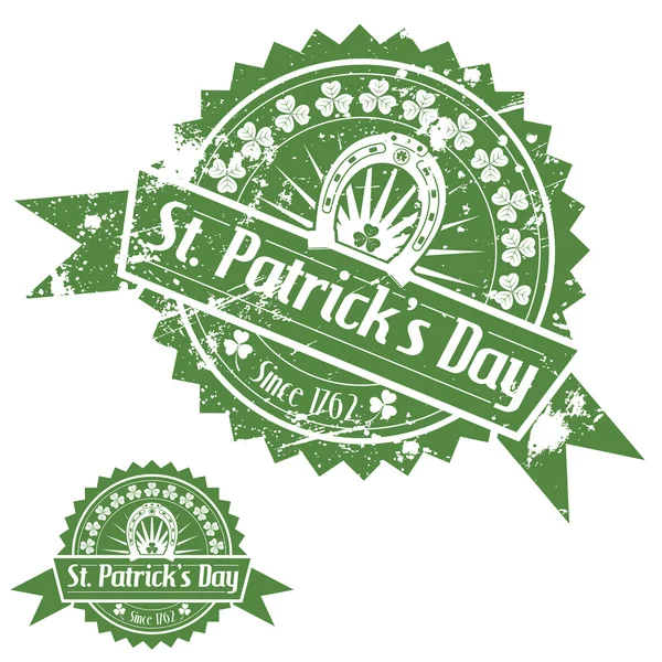 St. Patrick's Day frimärken — Stock vektor