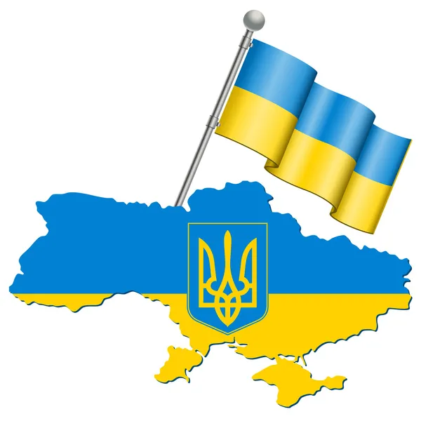 Ucrania Símbolo — Vector de stock