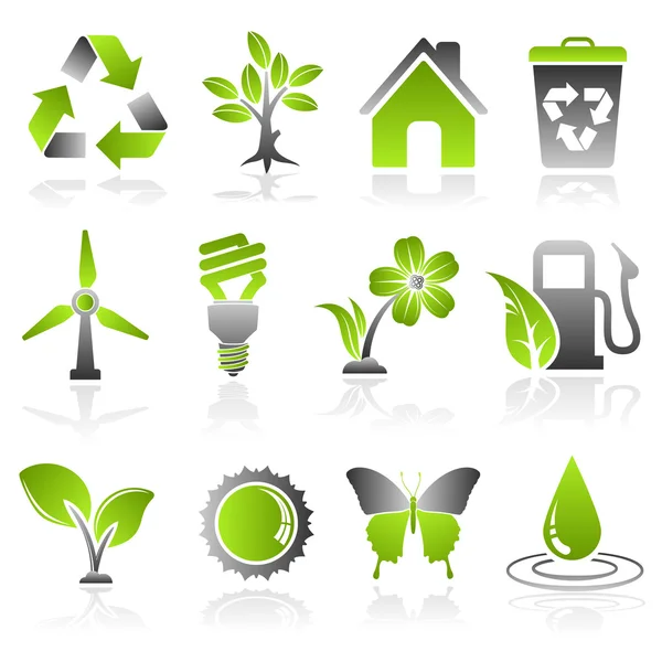 Environment Icons — Stock Vector