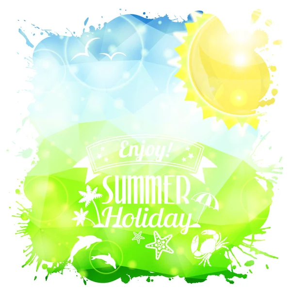 Summer Poster — Stock Vector