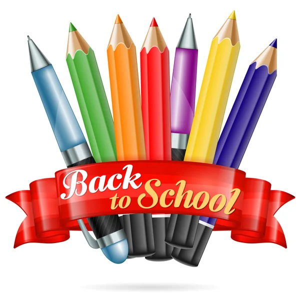 Welcome back to school — Stock Vector