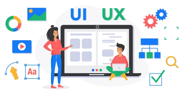 Difference between UX UI Banner user experience design UX User Interface Design UI