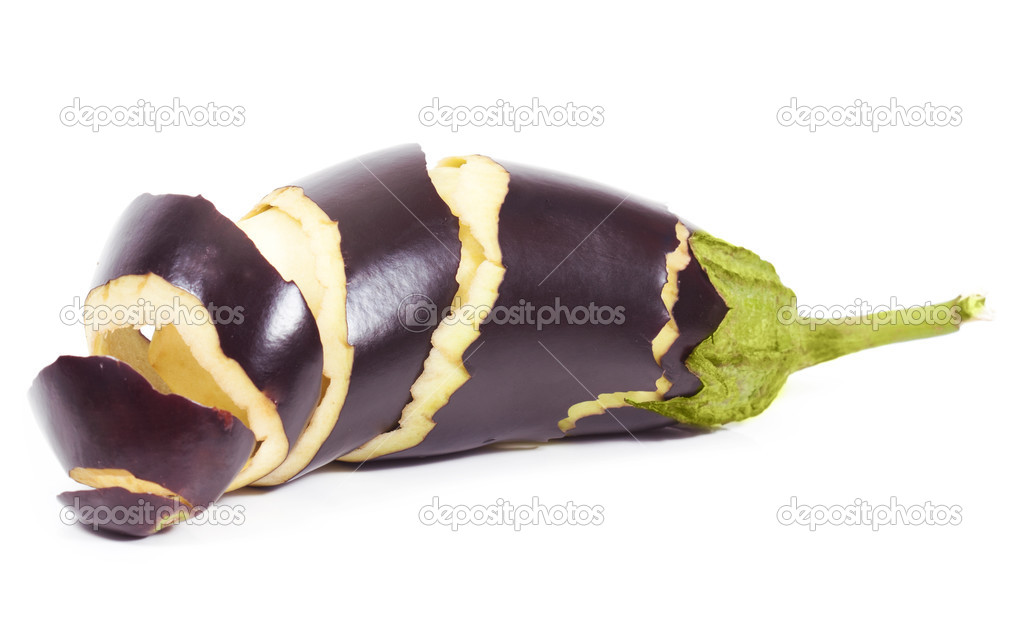 Eggplant with peeling skin Stock Photo by ©ninell 49005969