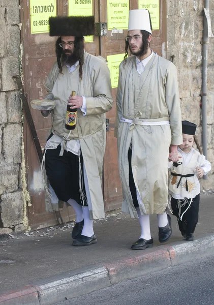 Purim in Mea Shearim — Stock Photo, Image