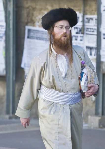 Purim in Meah shearim — Stockfoto
