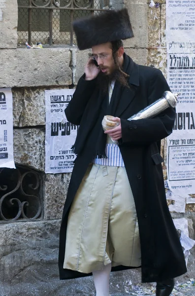 Purim in mea shearim — Stockfoto