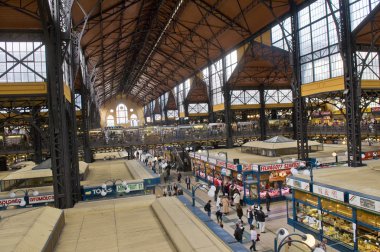 Ocak ızgarası market hall, Budapeşte