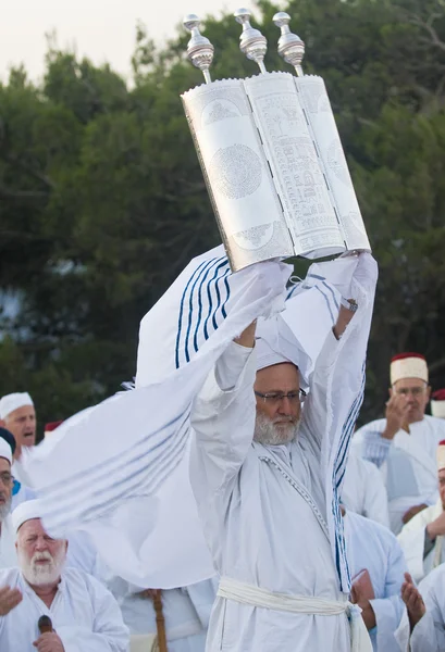 撒玛利亚人 shavuot 祈祷 — 图库照片