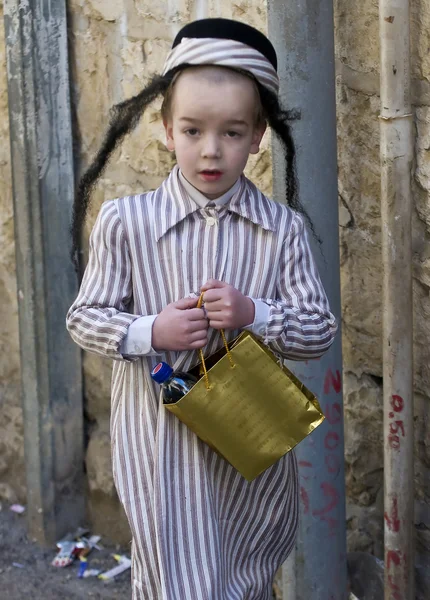 Purim em Mea Shearim — Fotografia de Stock