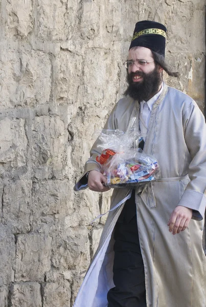 Purim in Meah shearim — Stockfoto