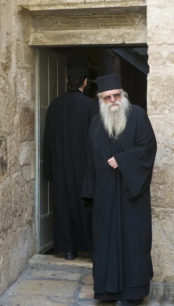 Řecké ortodoxní mnich — Stock fotografie