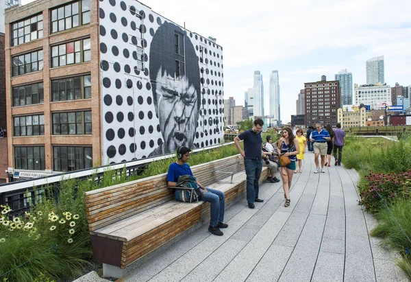 Parco High Line a New York — Foto Stock