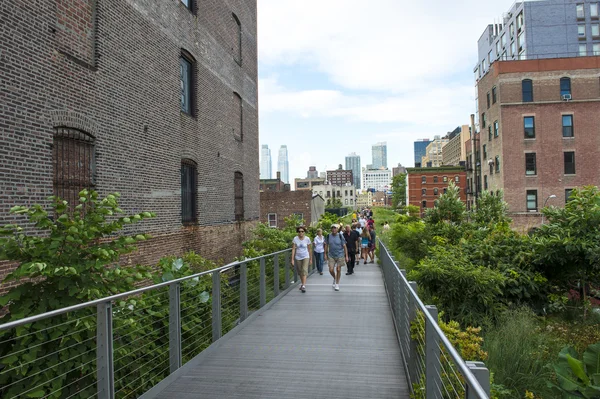 High-line park w Nowym Jorku — Zdjęcie stockowe