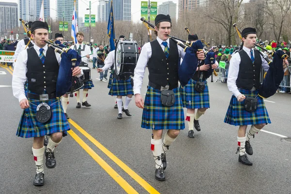 Chicago Saint Patrick parade — Stock Photo, Image