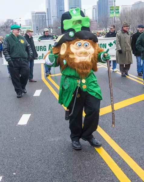 Chicago saint patrick parad — Stockfoto