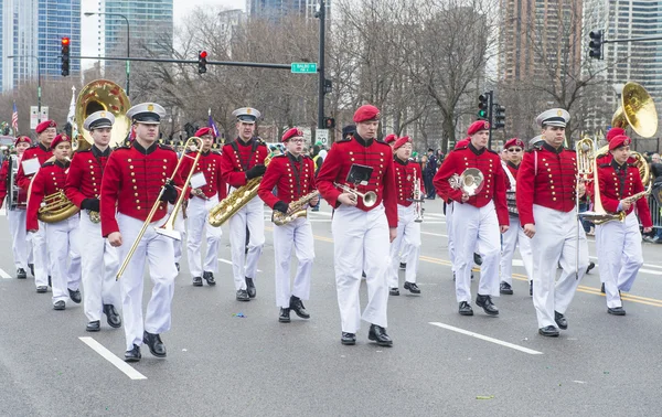 Chicago Saint Patrick parade — Stock Photo, Image