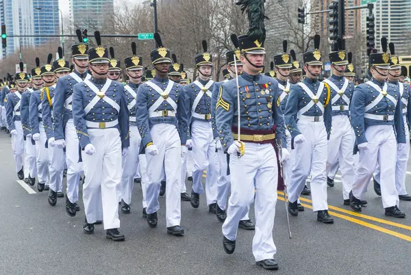 Chicago Saint Patrick parade — Stock fotografie