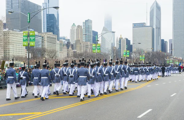 Chicago Saint Patrick parade — Stockfoto