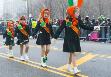 Chicago Saint Patrick parade clipart