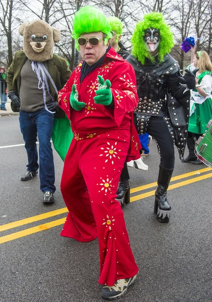 Chicago Saint Patrick parade — Stock fotografie