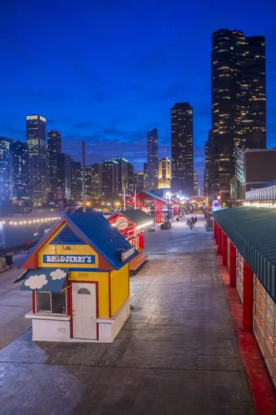 Chicago marina molo — Foto Stock