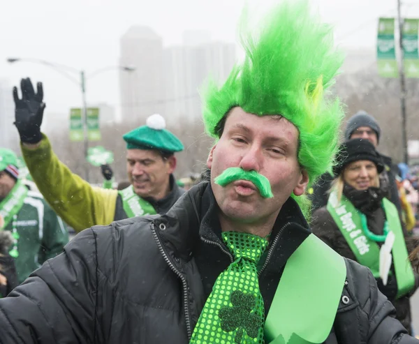 Chicago Saint Patrick parade — Stockfoto