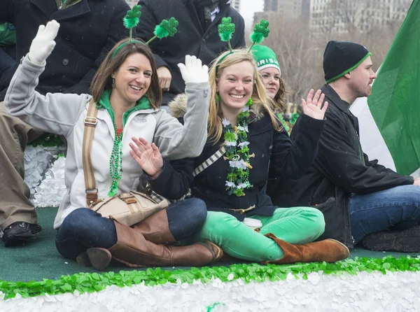 Chicago saint patrick parada — Zdjęcie stockowe