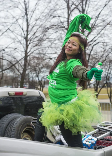 Chicago saint patrick parad — Stockfoto