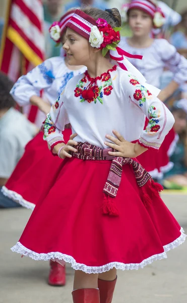 Ukrayna halk dansçıları — Stok fotoğraf