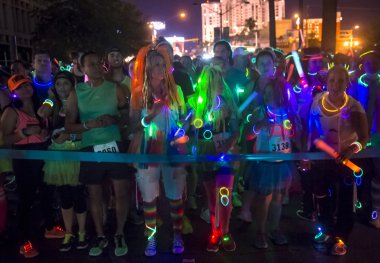 Las Vegas Glow run clipart
