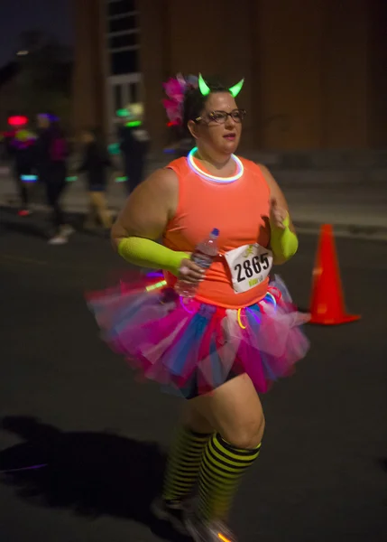 Las Vegas Glow Run — стоковое фото