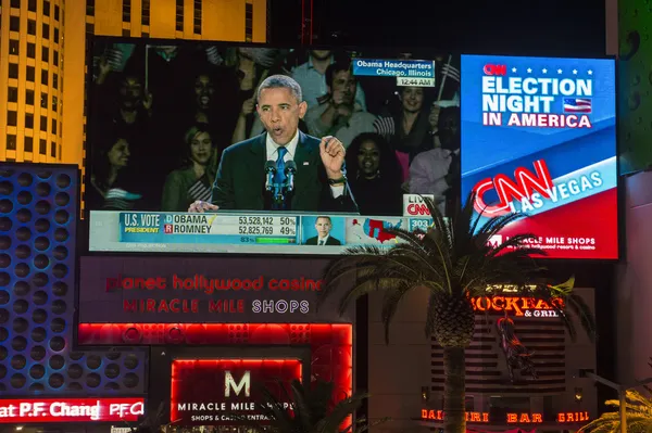 Election night in Las Vegas — Stock Photo, Image