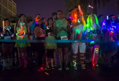 Las Vegas Glow run clipart