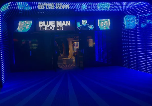 Théâtre homme bleu — Photo