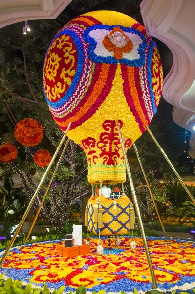 Instalación de flores en hotel Las Vegas Wynn — Foto de Stock