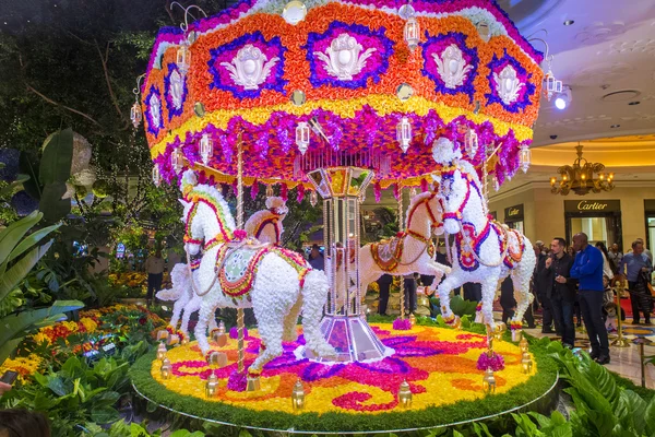 Las Vegas Wynn hotel flower installation — Stock Photo, Image