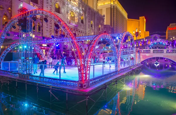 Las Vegas , Venetian hotel Ice rink — Stock Photo, Image