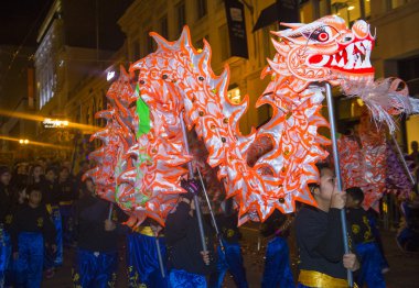 Çin yeni yılı parade