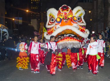 Çin yeni yılı parade
