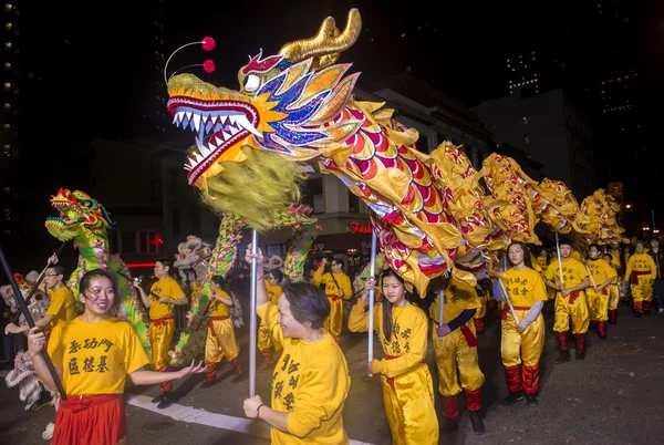 Parata cinese di Capodanno — Foto Stock