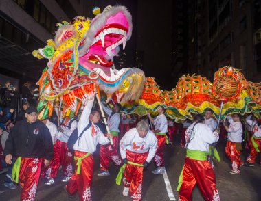Çin yeni yılı parade