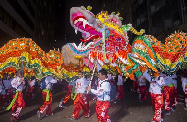 Китайський Новий рік парад Стокове Фото