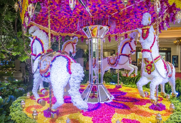 Las Vegas Wynn hotel flower installation — Stock Photo, Image