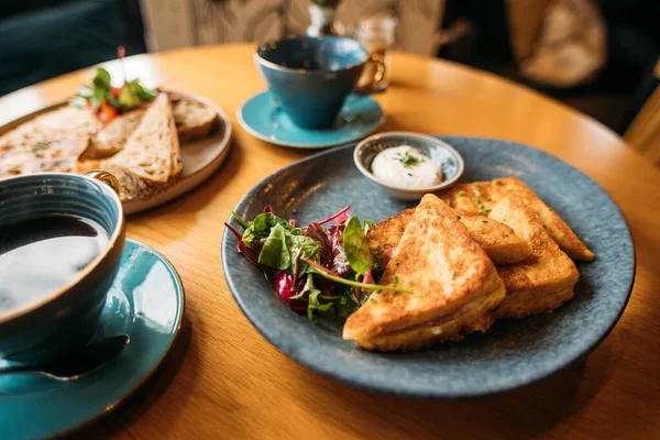 Brunch Cafe Cup Coffee — Fotografia de Stock