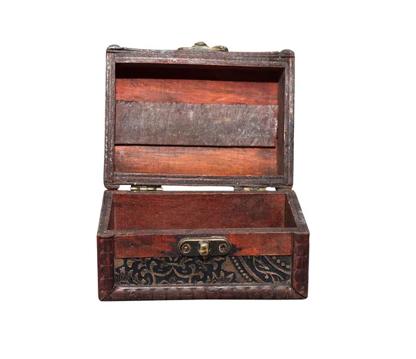 Wide open antique chest — Stock Photo, Image