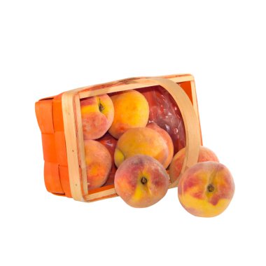 Şeftali sepetten düştü