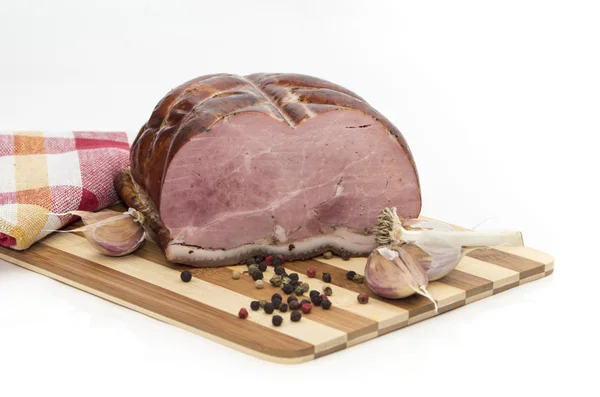 Холодна запечена свинина з часником і перцем — стокове фото