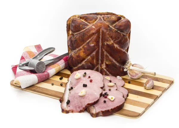 Pieces of pork on a cutting board — Stock Photo, Image