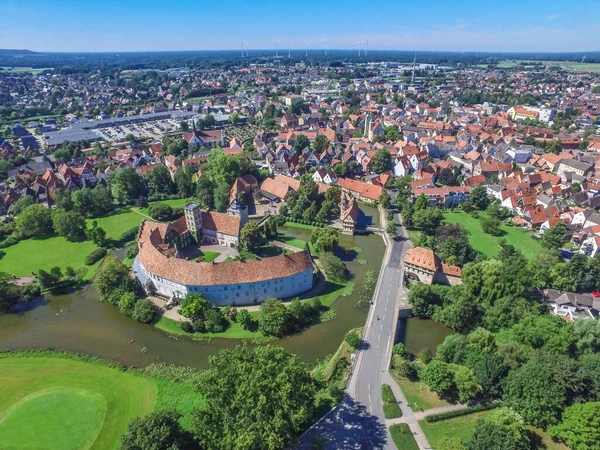 Veduta aerea della storica città di Steinfurt — Foto Stock